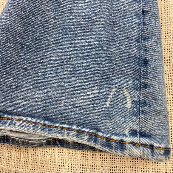 Zara Women's Classic Blue Flare Jeans stretch size 10 bell bottom high rise - Picture 10 of 11